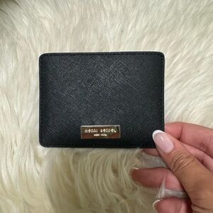 Black Leather Henri Bendel Card Holder